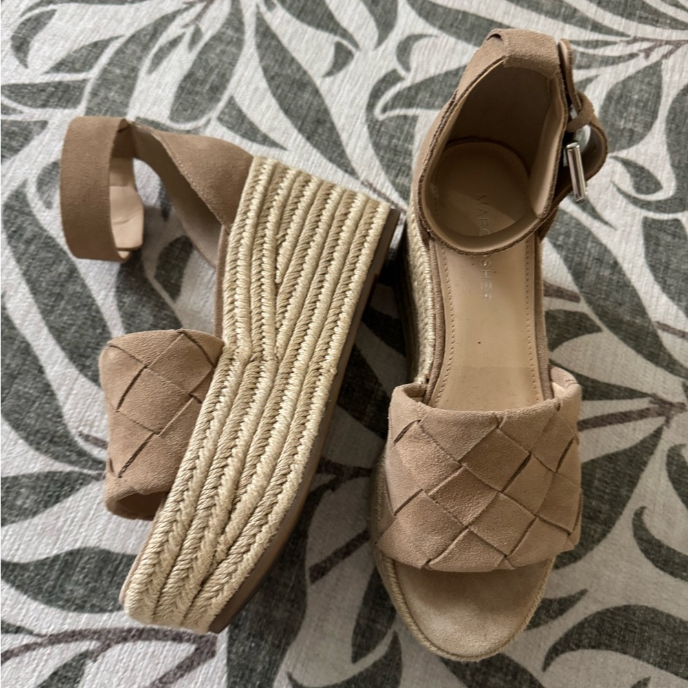 Tan Wedge Sandals